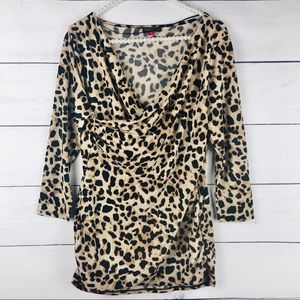 VINCE CAMUTO | Leopard Cheetah Too Blouse